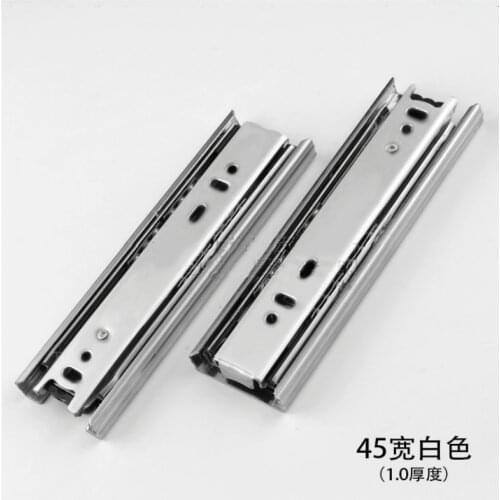 4 6 8" Mini Short Drawer Slides Furniture Guide Rail Small Track Wardrobe Kitchen Cupboard Drawer Slide Hardware Accessory 45mm