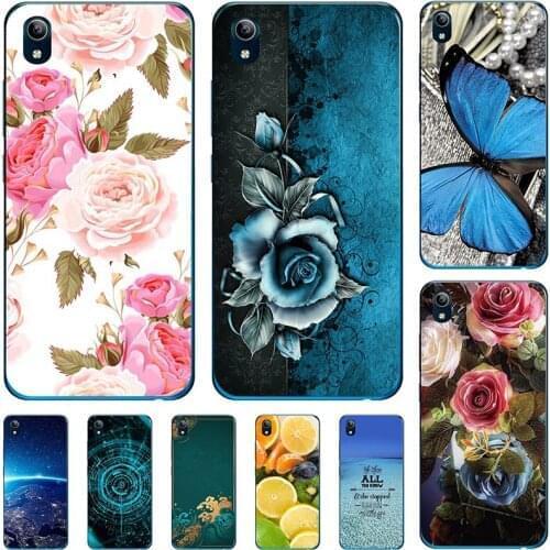 Fashion Flower Case For Vivo Y91C Cover For Vivo Y91 Y95 Soft Silicone Cat Printing Capa Back Coque