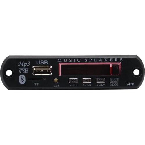 Bluetooth-compatible 5.0 Usb Mp3 Module 12V MP3 WMA Decoder Board Audio Module FM TF Radio For Car Remote Music Speaker