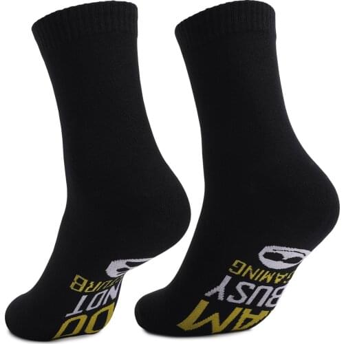 New happy game socks funny letters "DO NOT DISTURB I AM BUSY GAMING" socks home leisure novelty party club socks dropship