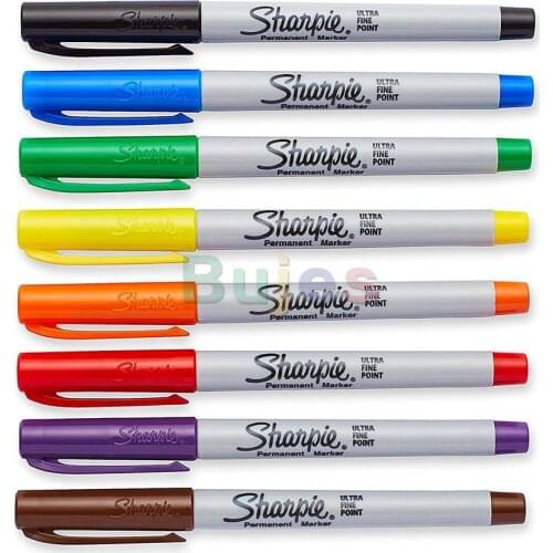 Sharpie 37001 Permanent Markers, Ultra Fine Point, 0.5mm Painitng on Plastic, Metal, and Most Other Surfaces