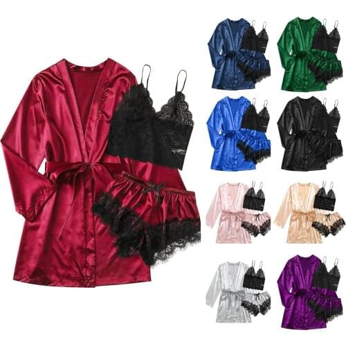 2021 Silk Lace Short Pajamas Sleeve Sleepwear Set Pyjamas Women Summer Two Piece Set Nightgown Plus Size Pyjamas Women Sets