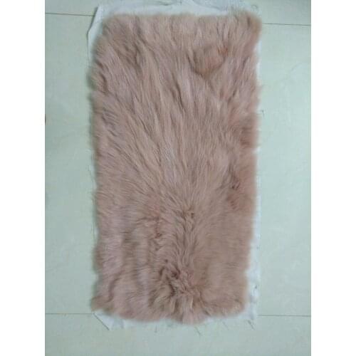 Genuine fox fur plates DIY material Fox skin pieces raw parka lining