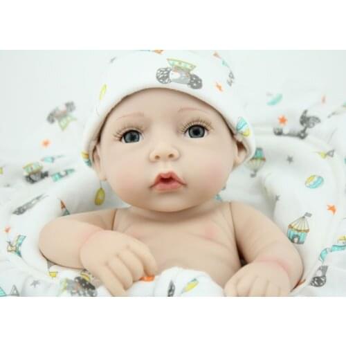 10''Lifelike Soft Vinyl Reborn Baby Boy Doll Lealistic Handmade Newborn Toy Gift Interactive Dolls Fashion Doll Stuffed