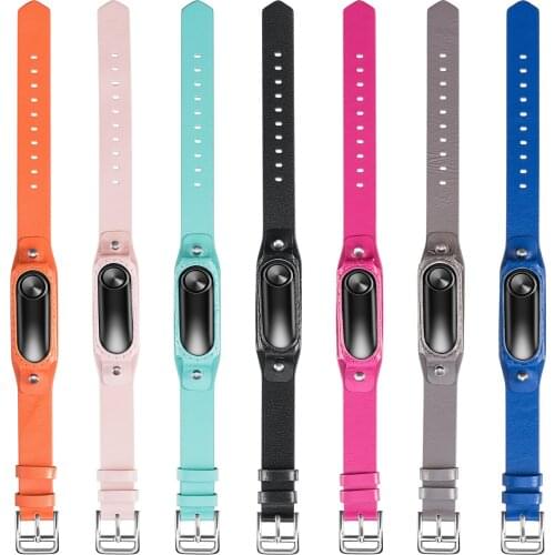High Quality Genuine Leather Wristband for Xiaomi MI Band 2 Smart Bracelet Sports and Casual Strap