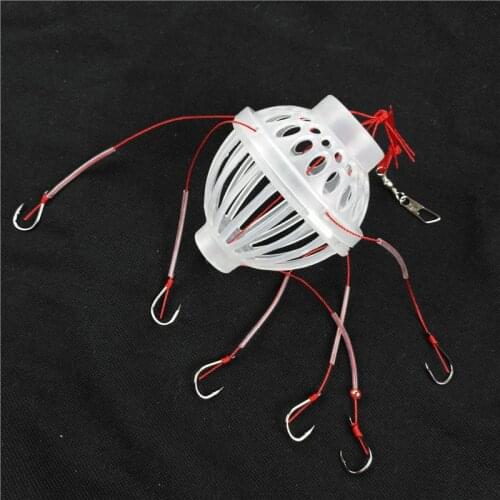 Fishhooks Fishing Tackle Sea Box Monsters with Six Strong Carbon Steel Carp Fishing Lure Feeder Jig Accessories
