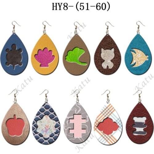 10 kinds of solid and hollow earring molds (size: 2 inches / 2.25 inches / 2.5 inches / 2.75 inches / 3 inches) wooden molds