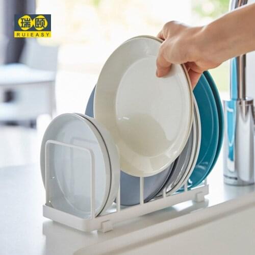 Drain Dish Rack Kitchen Household Goods Drawer Modern Minimalist Dish Storage Drain Shelf Free Punch