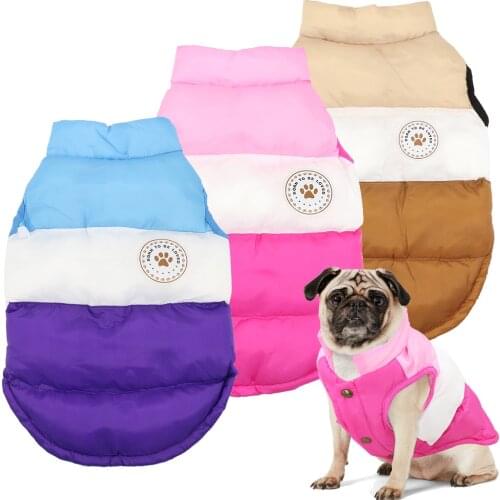 Warm Dog Clothes For French Bulldog Pug Chihuahua Winter Dog Coat Jacket Pet Puppy Clothes Costume Pets Clothing Vest Ropa Perro