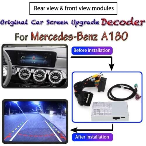 Front Rear View Camera Decoder For Mercedes-Benz A180 2019~2020 Original Car Screen System Display Upgrading Parking CAM Module