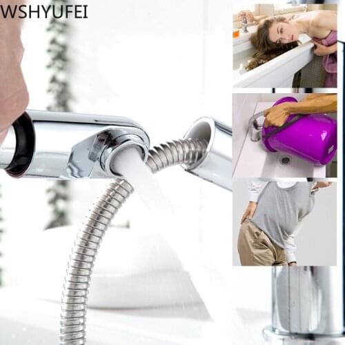 New hardware copper bathroom pull faucet washbasin hot and cold water retractable rotating bathroom cabinet pull-out faucet