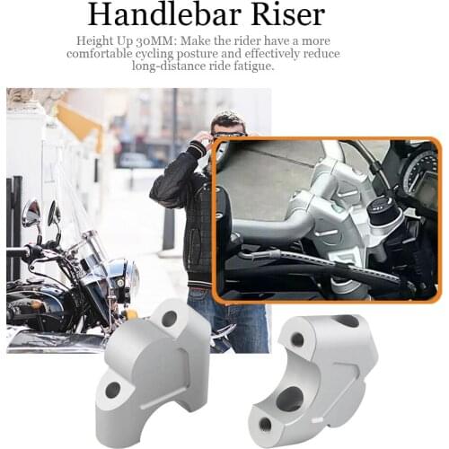 1 Pair Handlebar Riser Clamp Back Move Mount For BMW R1200GS LC R1250GS 1G13 K50