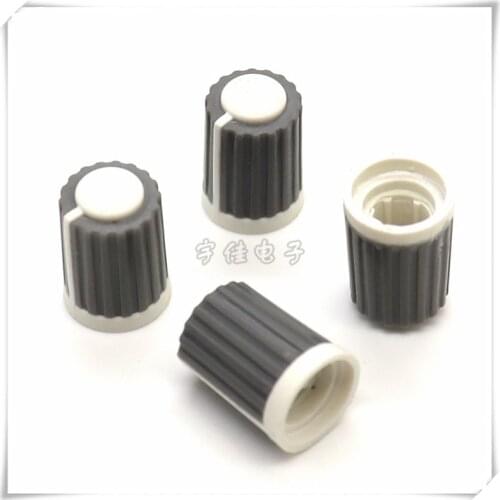 10 Pieces 12.5×18MM plastic knob D-axis 270° knob cap potentiometer knob volume adjustment knob cap