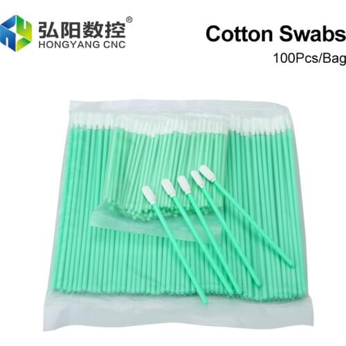100pcs/Pack Of Non-Woven Cotton Anti-Static Cleaning Laser Focusing Lens Wipe Cotton Swabs, Optical Fiber Lens Protection Window
