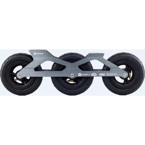 100% Original Powerslide Kizer SUV Speed Skate Frames 3*125mm 295mm With 125mm Chargeable Wheels For 165mm Distance Patines Base