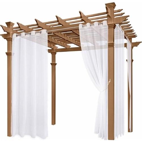 132*213cm Waterproof Indoor Outdoor Curtains Sun Blocking Curtains for Bedroom Porch Pergola Cabana Gazebo shade free ship