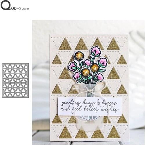 2021 Hexagonal Hollow Background Box Cutting Dies New Dies Scrapbooking Mold Cut Handmade Tools DIY Craft Decoration Metal Dies