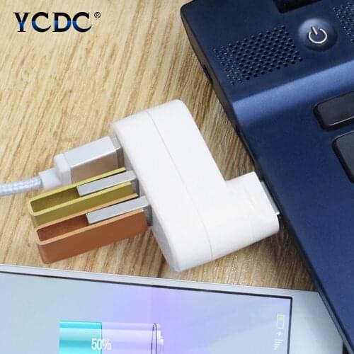 Mini USB 3-Port HUB USB 2.0 Hub Multi Splitter Rotating Adapter Splitter Expansion with Switch for PC Laptop Power Adapter 2.0