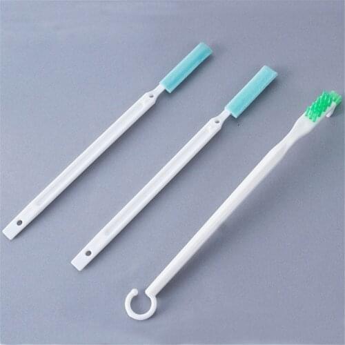 3Pcs/set Cleaning Narrow Brush Long Handle Portable Gap Clothes Baby Milk Bottle Gap Cleaning Brushes Household Kitchen Tools