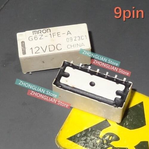 5pcs/Lot Original relay G6Z-1FE-A-12V G6Z-1FE G6Z DC12V 0.5A 9foot components