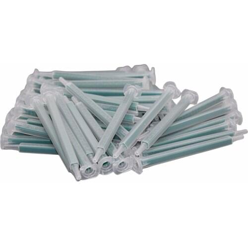 50pcs Mixing Nozzle 115mm Static Mixer AB Glue Mixing Tube Syringe Set for AB Glue Gun Tool Two Component 50ml 1:1 Cartridges