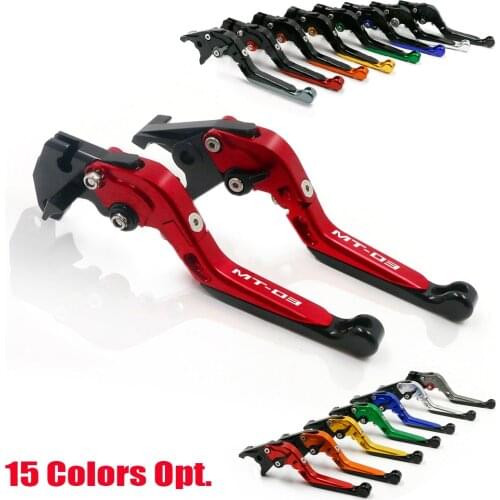 For YAMAHA MT-03 MT03 MT 03 2015 2016 2017 2018 2019-2021 Motorcycle Accessories Aluminum Folding Extendable Brake Clutch Levers