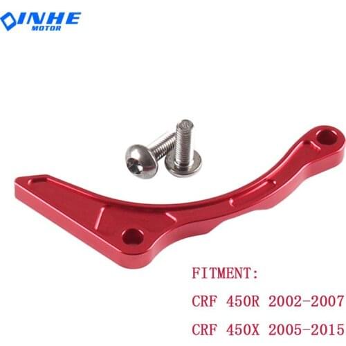 CNC Case Saver Sprocket Guard Cover Driver Chain Guide For CRF 450R 2002-2007 CRF 450X 2005-2015 2003 2004 2006 2008 2009