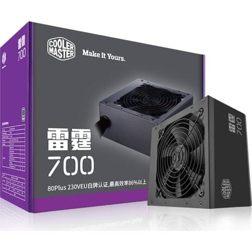 Cooler Master 600/650/700/750 watts Desktop computer host power supply 80Plus 230VEN White Label Certification CPU power supply