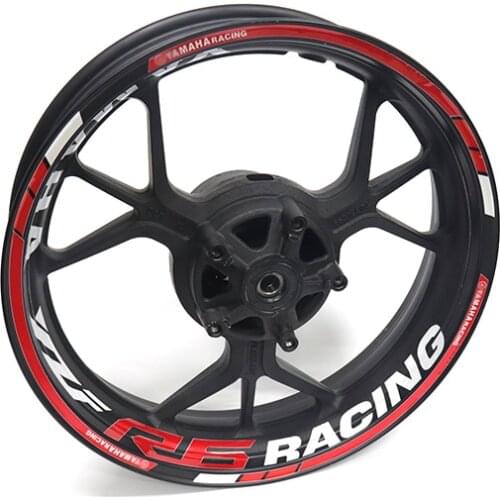 For YAMAHA R6 YZFR6 Motorcycles waterproof Reflective sticker motorcycles Individualization wheel stickers Reflective