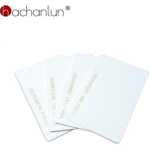 EM4100 Tk4100 125khz White Card 0.85mm Tags Proximity Chip Thin Cards Access Control Accessories Keyfob RFID Tag 5/10pcs