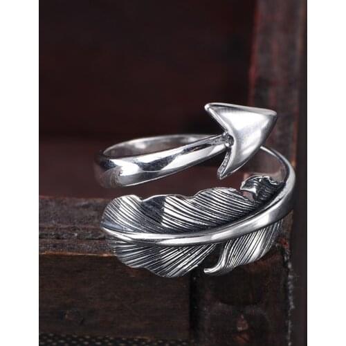 New Gothic Men Arrow Rings For Women Jewelry Birthday Gift Romantic Wedding Engagement Drop Shipping 2021