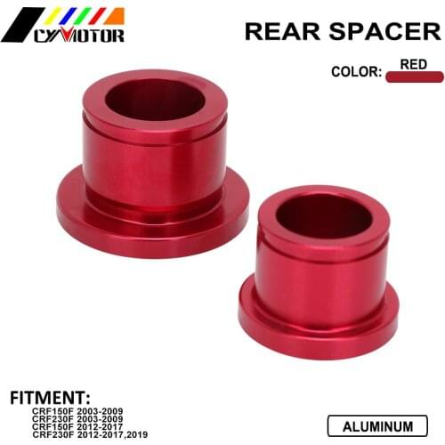 CNC Red Rear Wheel Hub Spacers For Honda CRF150F CRF230F CRF 150F 230F 150 230 2003-2009 2012-2017 CRF230F 2019 Motorcycle