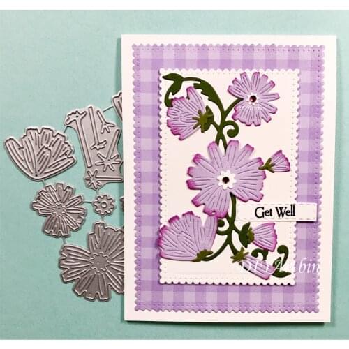 Flowers Metal Cutting Dies For Handmade Greeting Cards Frame Die Embossing Cutting Dies 20212 New