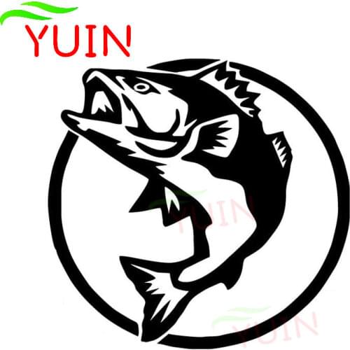 Fashion Car Sticker Fishing Hunting Sports Fish Animal Car Stickers Personalized Body Decoration PVC Sunscreen Stickers