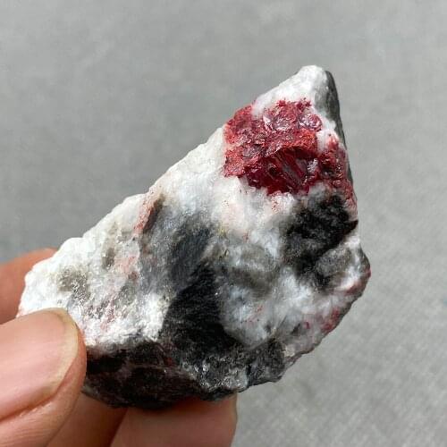 Natural Cinnabar stone Original red Stone Healing Reiki Crystal A28