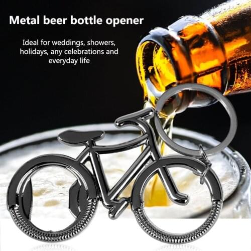 New Creative Bicycle Metal Beer Bottle Opener Cute Key Rings For Bike Lover Wedding Anniversary Party Gift Opener Accessories