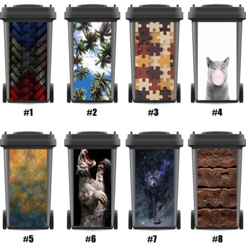 Decals Rubbish Bin Sticker Wallpaper mural Wall Stickers Wall Print Decal Modern Rose Wall Sticker Home Art Kitchen Accessorry