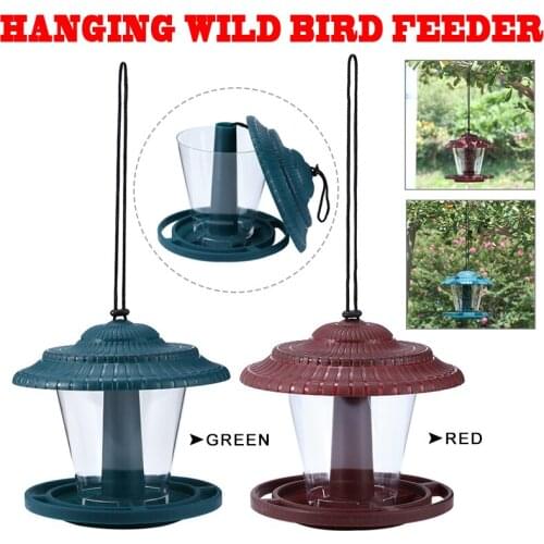 Hanging Wild Bird Feeder Nut Garden Feeding Station Birds Food Dispenser Outdoor Container With Hang Rope Feeding House