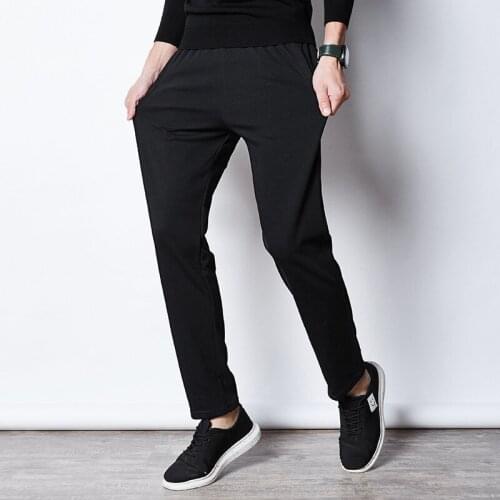 Casual Pants Men Sweatpants Mens Clothing Loose Elastic Waist Overweight Pants Cotton Breathable Autumn Trousers Big Plus Size