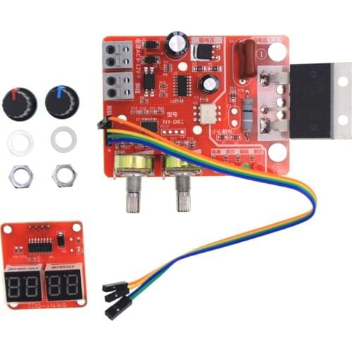 Spot Welders Control Board 100A Digital Display Spot Welding Time and Current Controller Panel Timing Ammeter