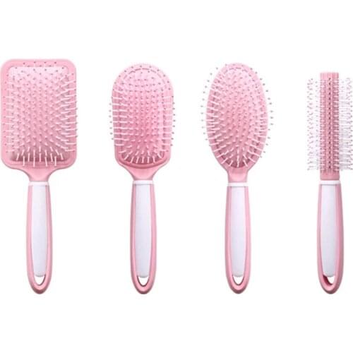 1pc Massage Hair Comb Pink Anti-Static Air Cushion Brushes Detangle Curling Straight Curly Hair Comb Paddle Brush Styling Tool