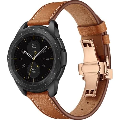 20mm Replacement Wrist Band for Garmin Vivoactive 3/Vivomove HR Bracelet Leather Strap for Samsung Galaxy Watch Active 2 1/42mm