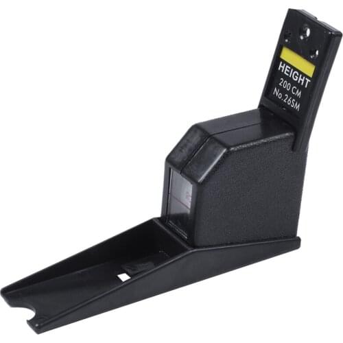 200Cm Stadiometer Black Wall Mounted Height Meter Growth Ruler Cm Metric Tape Measures