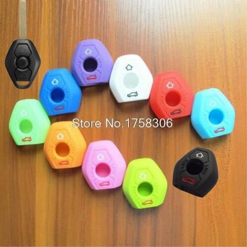 Angelguoguo Car refiting Silica gel Car key protective cover case bag holder for BMW 3 5 7 X3 X5 X6 Z4 series