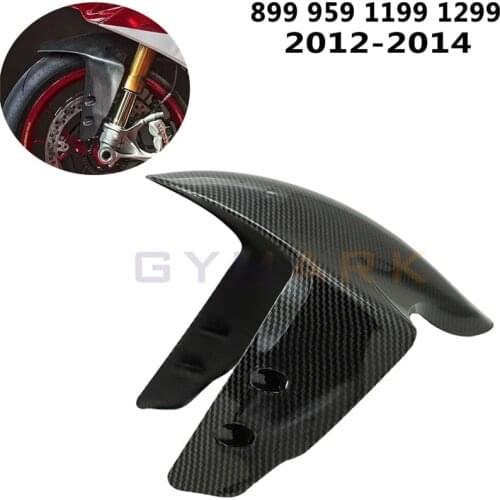 For Ducati 899, 959, 1199, 1299 Panigale 2012 2013 2014 Motorcycle Parts Carbon Fiber Front Fender Front Fender Splash Guard