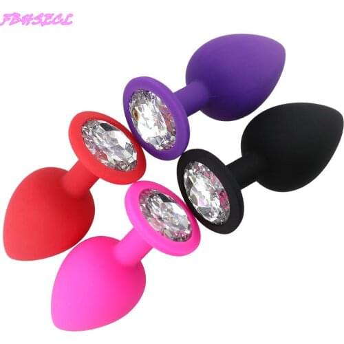 FBHSECL Unisex Sex Stopper S/M/L Silicone Butt Plug Sex Toys for Men/Women Prostate Massager Anal Plug Anal Trainer for Couples