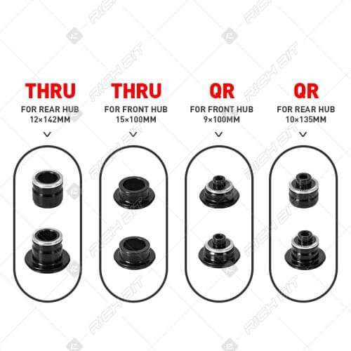 Koozer XM490/MF480/XM460/BM440/XR420 Hub Cap MTB Bicycle Hub Converters Mountain Bike Hub End Cap Adapter QR Or THRU Cap Adaptor