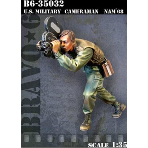 1:35 Scale Die-cast Resin War Scene Model Resin Modern Warfare 1-person White Model 35193