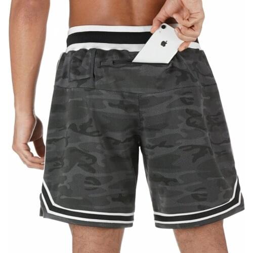 Mens fashion shorts outdoor running fitness pants casual quick-drying sports pants built-in pocket brand mens shorts