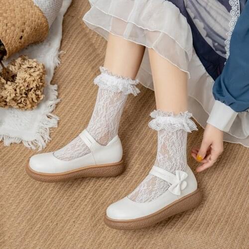 LDHZXC Japanese New Fashion Thick-soled British Style Simple Casual Single Shoes Womens Shoes Platform Women Chunky Women Pumps